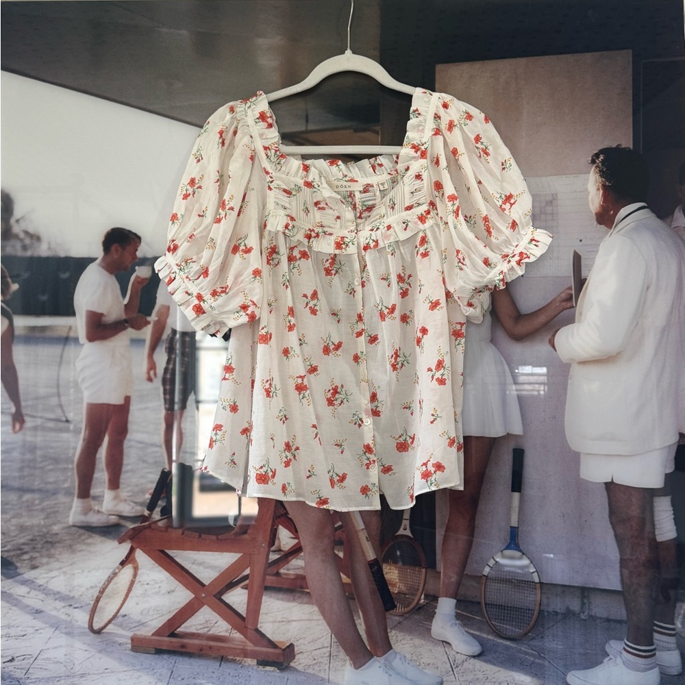 Doen Farley Top in Sweet Abelia